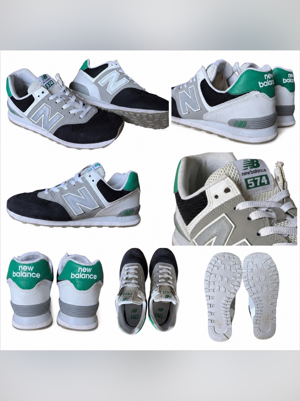 New Balance Men's 574 in Navy, Gray & Teal
